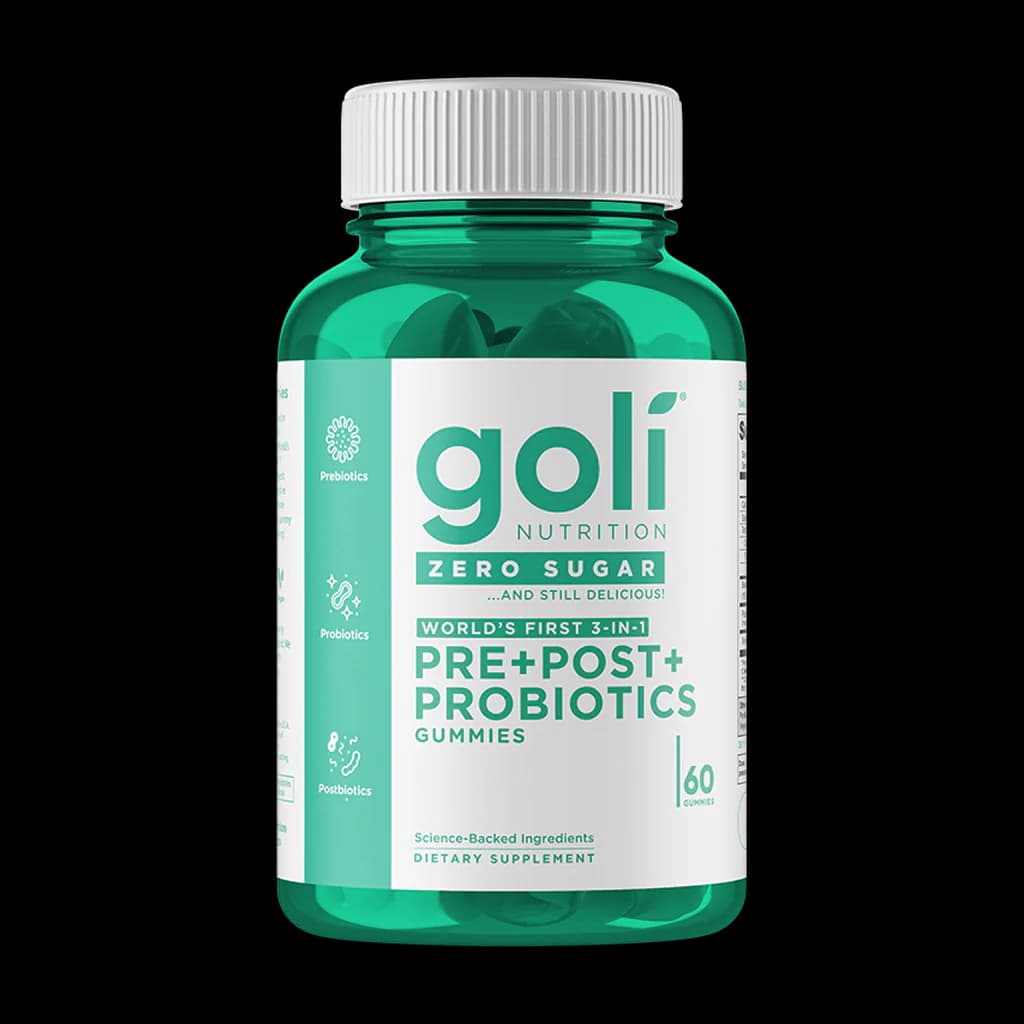 Goli Zero Sugar Pre+Post+Probiotics gummies